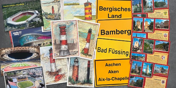 Wir sind Collectody - Darstellung Postkartensammlung